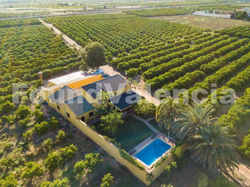 Citrusfarm te koop naast de stad Valencia