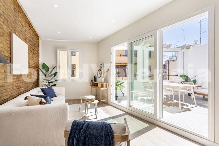 Spectaculair penthouse met terras naast het Stadhuisplein van Valencia